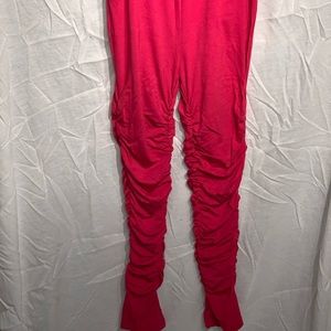Red/Fuchsia Stacked Pants ❤️